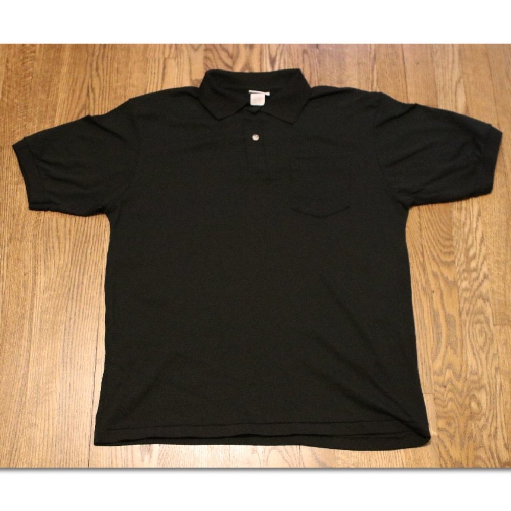 Men’s Benjamin's Uniforms Polo style shirt Size men’s XL Black in color